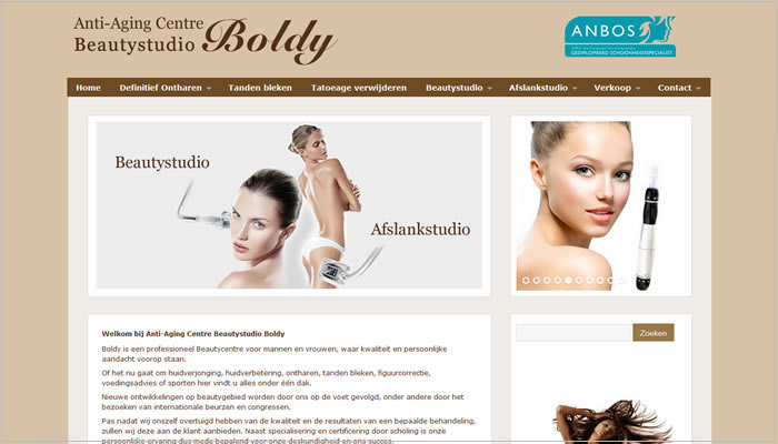 Studio boldy nieuwe website en responsive CMS Engelen